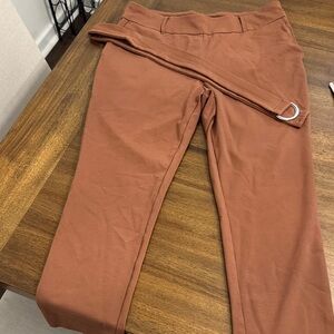 Jules & Leopold Rust Pants with Belt